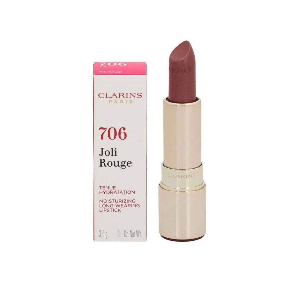 Clarins Paris Joli Rouge Moisturizing Long-Wearing Lipstick Fig